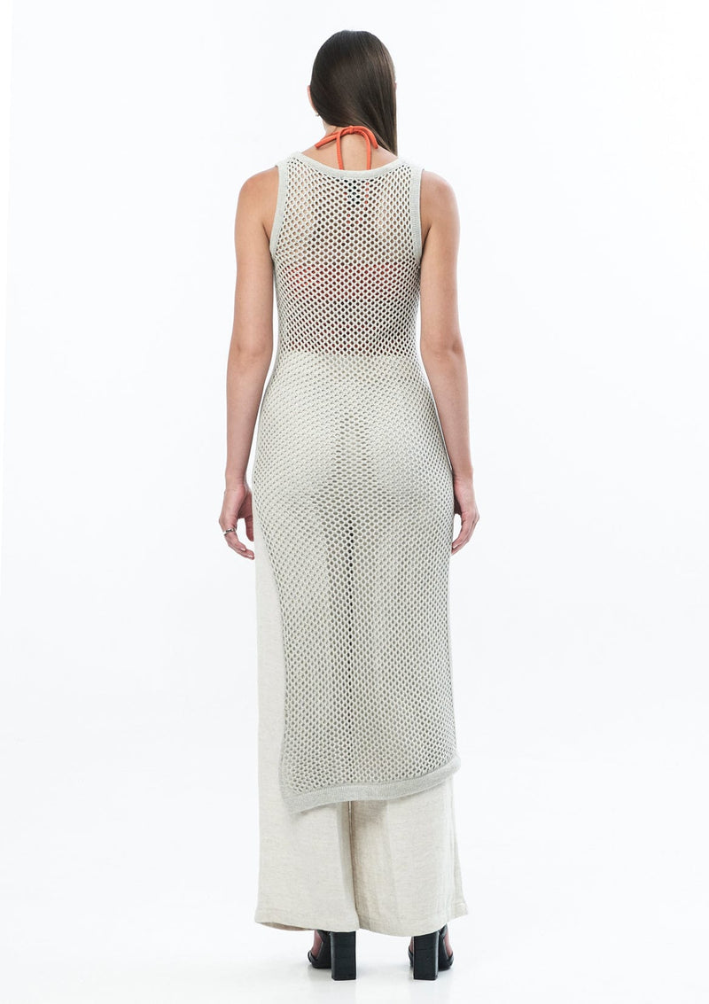 JONNY COTA Clothing KNIT SINGLET DRESS IN GREY