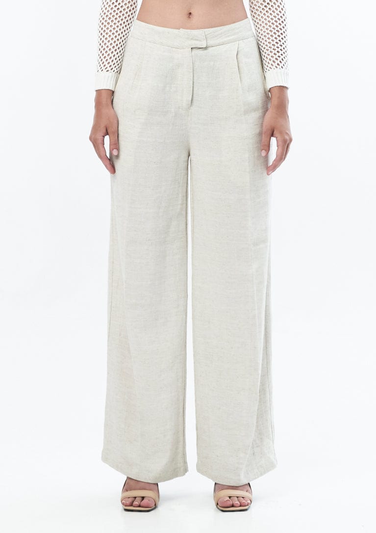 JONNY COTA Clothing NATURAL / XS TAILORED LINEN TROUSER IN NATURAL
