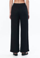 JONNY COTA Clothing TAILORED LINEN TROUSER IN BLACK