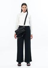 JONNY COTA Clothing TAILORED LINEN TROUSER IN BLACK