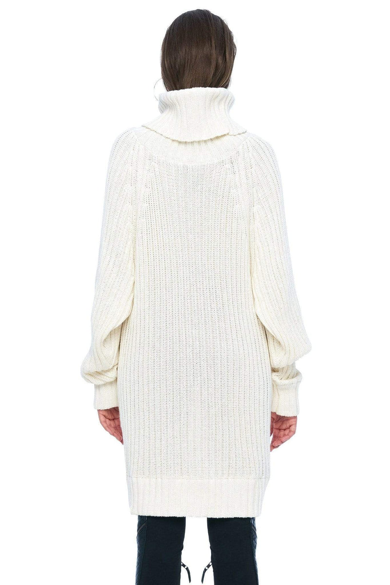 JONNY COTA DRESSES OVERSIZED SWEATER DRESS IN BONE