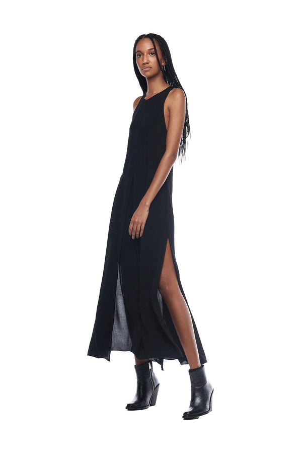 JONNY COTA DRESSES XS / BLACK LONG COTTON DRESS