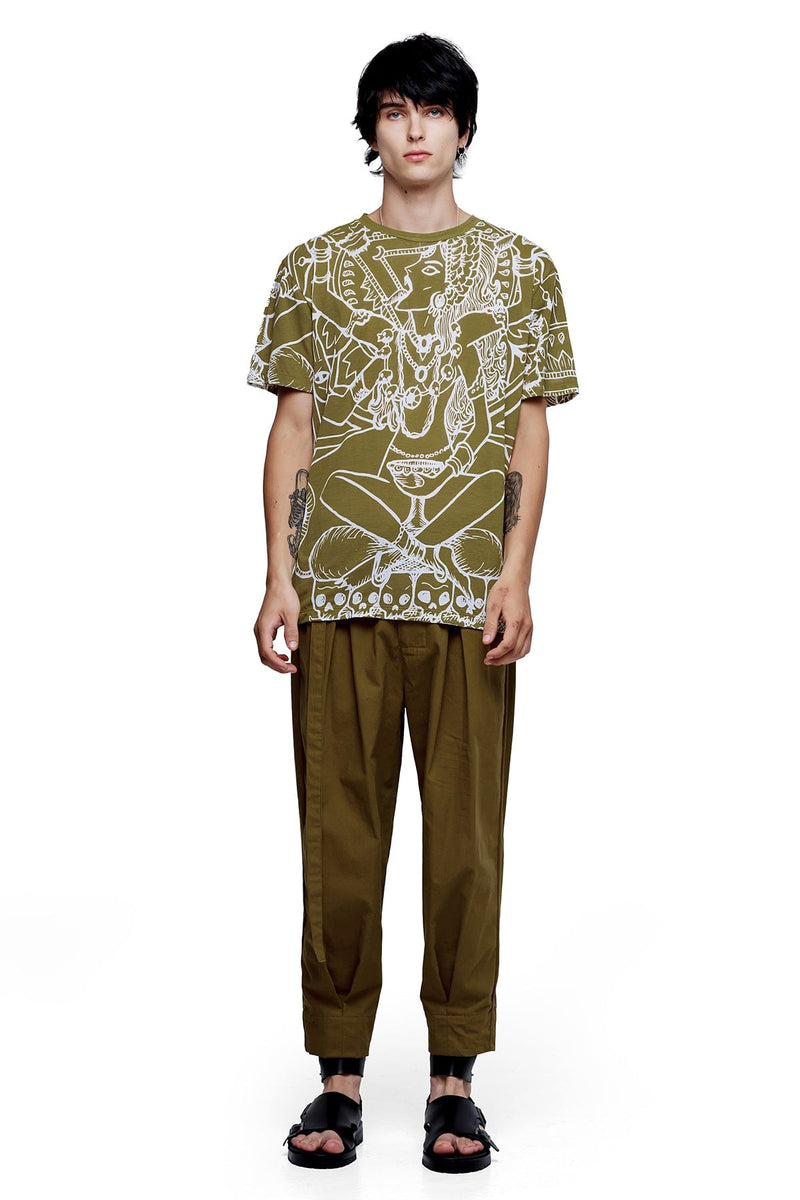 JONNY COTA KALI T-SHIRT IN OLIVE