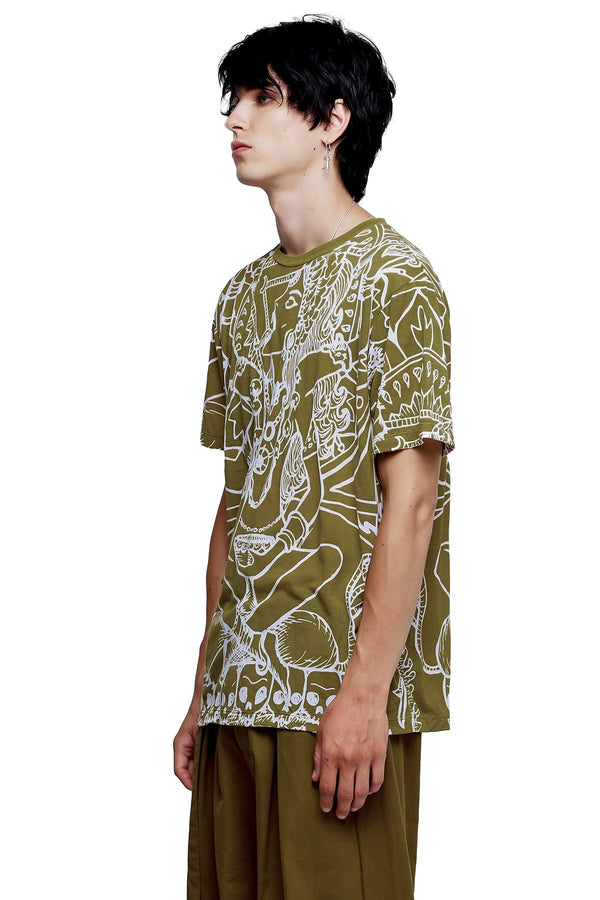 JONNY COTA KALI T-SHIRT IN OLIVE