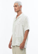 JONNY COTA Men's Top TEMPLE PARTY SHIRT IN BONE