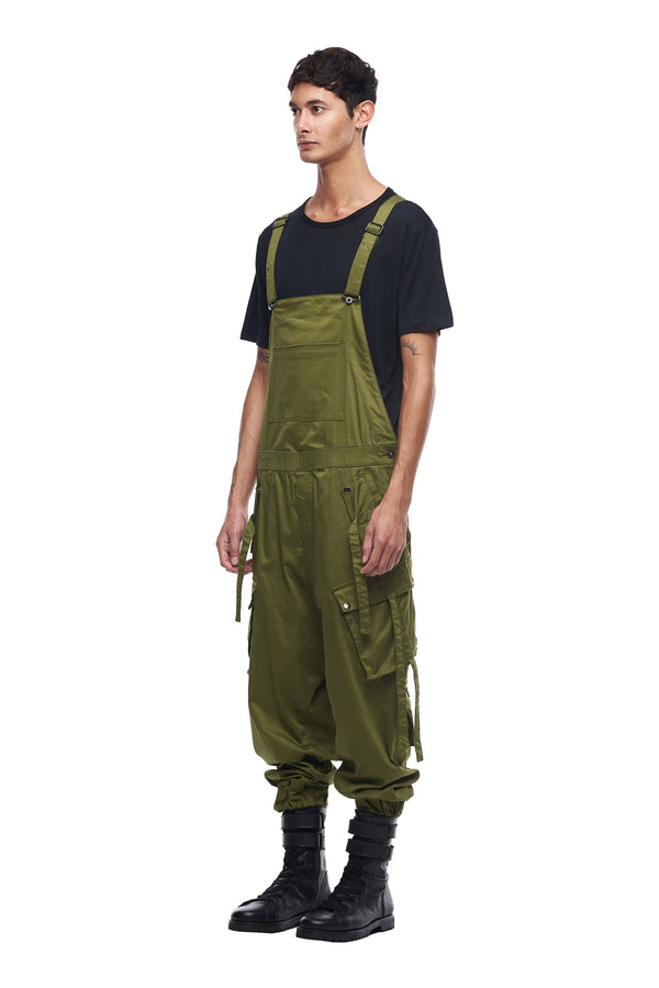 JONNY COTA mens-bottoms UNISEX OVERALLS IN GREEN