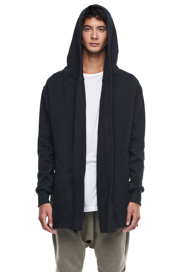 JONNY COTA mens-outerwear S / BLACK MONK HOODIE