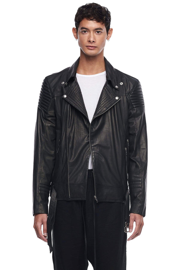 JONNY COTA mens-outerwear S / black MOTORCYCLE JACKET