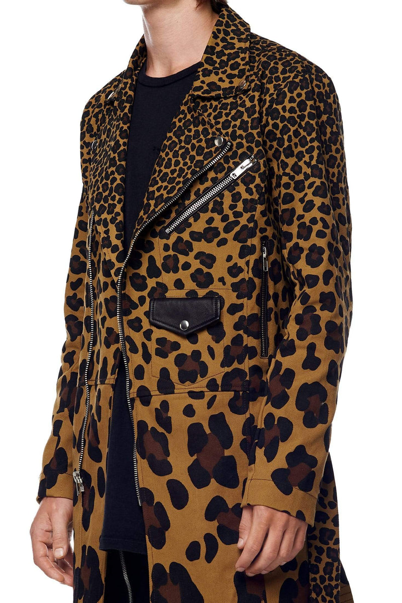 DENIM TRENCH IN LEOPARD – JONNY COTA