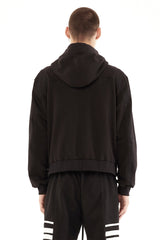 JONNY COTA mens-outerwear UTILITY HOODIE IN BLACK