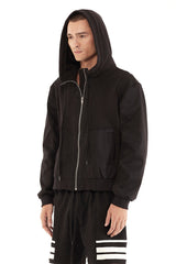 JONNY COTA mens-outerwear UTILITY HOODIE IN BLACK