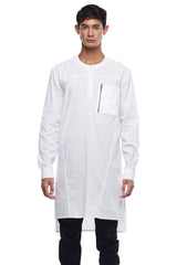 JONNY COTA mens-tops S / WHITE QUAD TUNIC IN WHITE