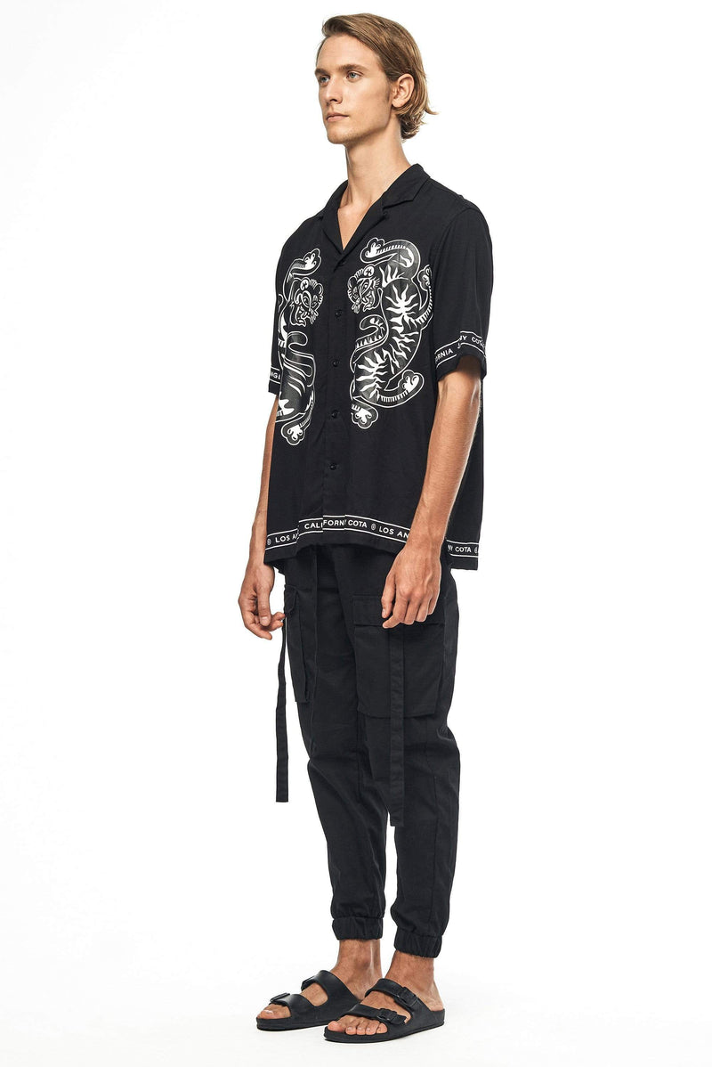 JONNY COTA MENS TOPS TIGER PARTY SHIRT