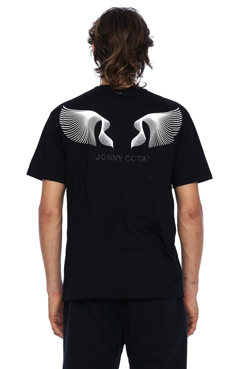 JONNY COTA MENS TOPS XS / BLACK JONNY COTA WINGS T-SHIRT