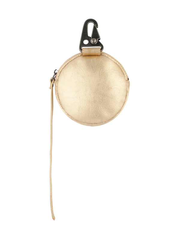 JONNY COTA OS LOGO CLIP BAG IN GOLD