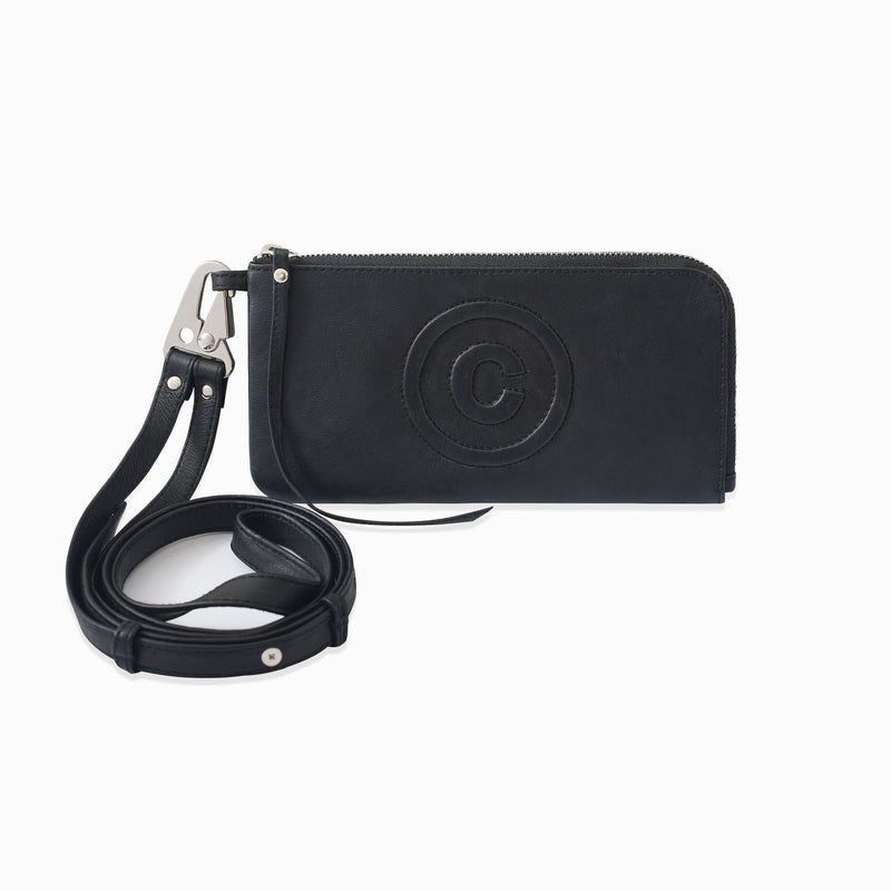 JONNY COTA OS LOGO PHONE WALLET IN BLACK