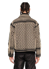 JONNY COTA PRINTED DENIM JACKET IN DESERT