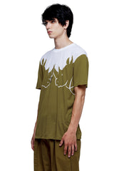 JONNY COTA RHINO T-SHIRT IN OLIVE