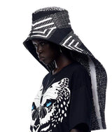 JONNY COTA S / SAHARA VEILED BUCKET HAT IN SAHARA