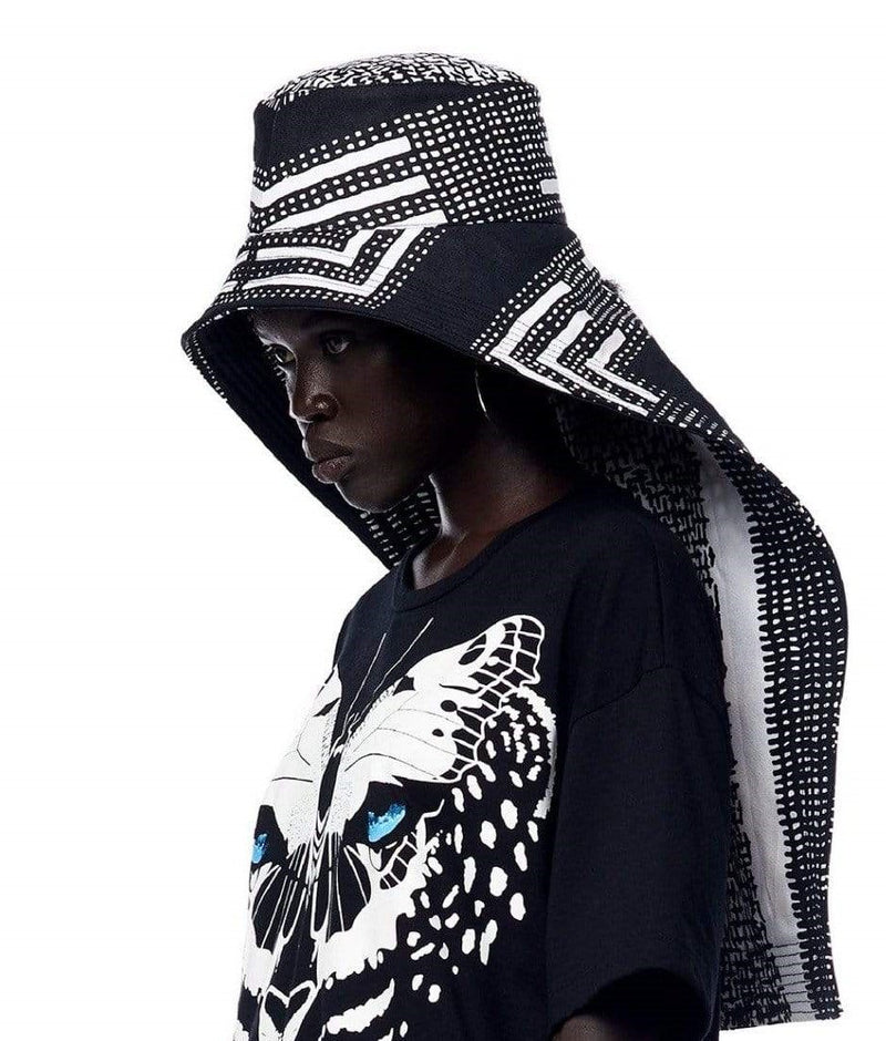 JONNY COTA S / SAHARA VEILED BUCKET HAT IN SAHARA