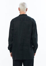 JONNY COTA Shirt OVERSIZE POCKET SHIRT IN BLACK