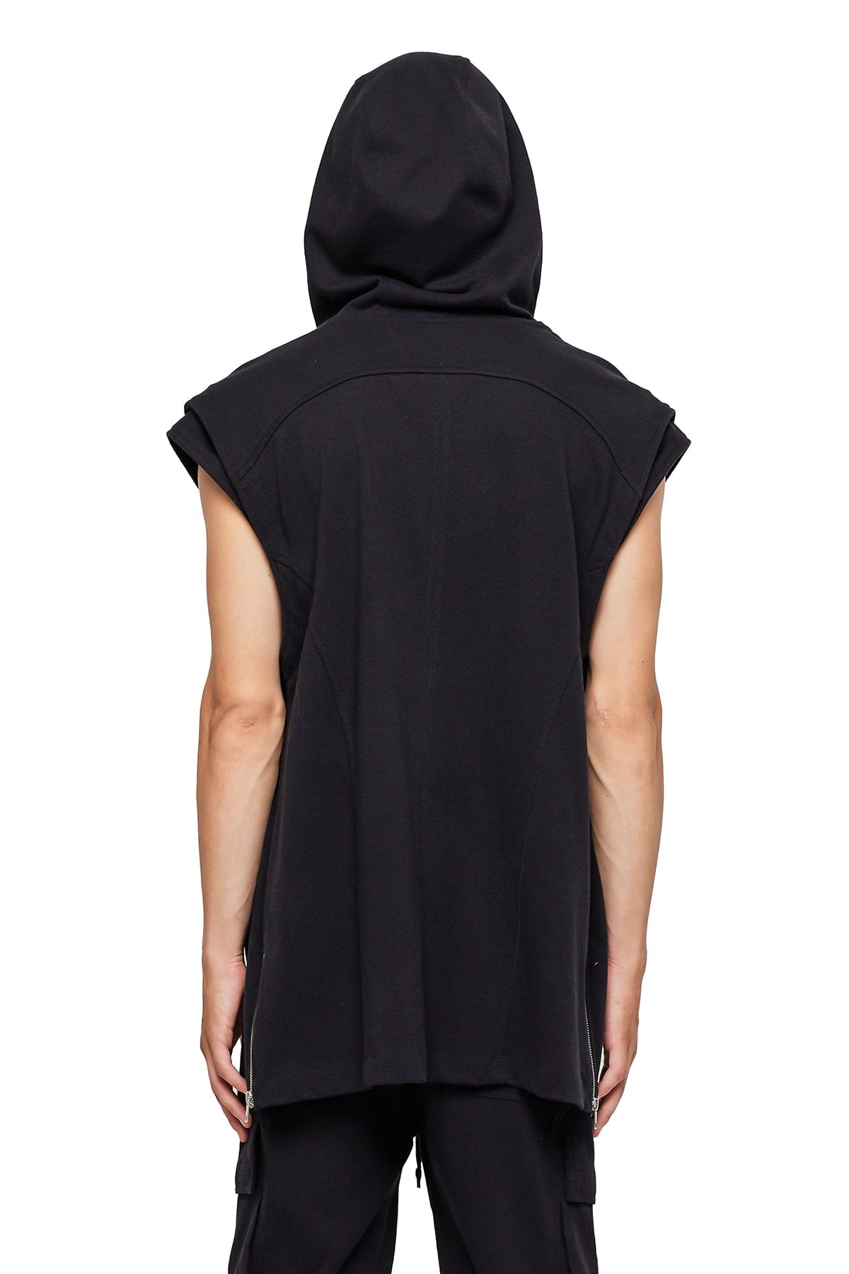 ★MUCENT★ Hawkins l Logo Hood Sleeveless Lyftlyfe---Power-