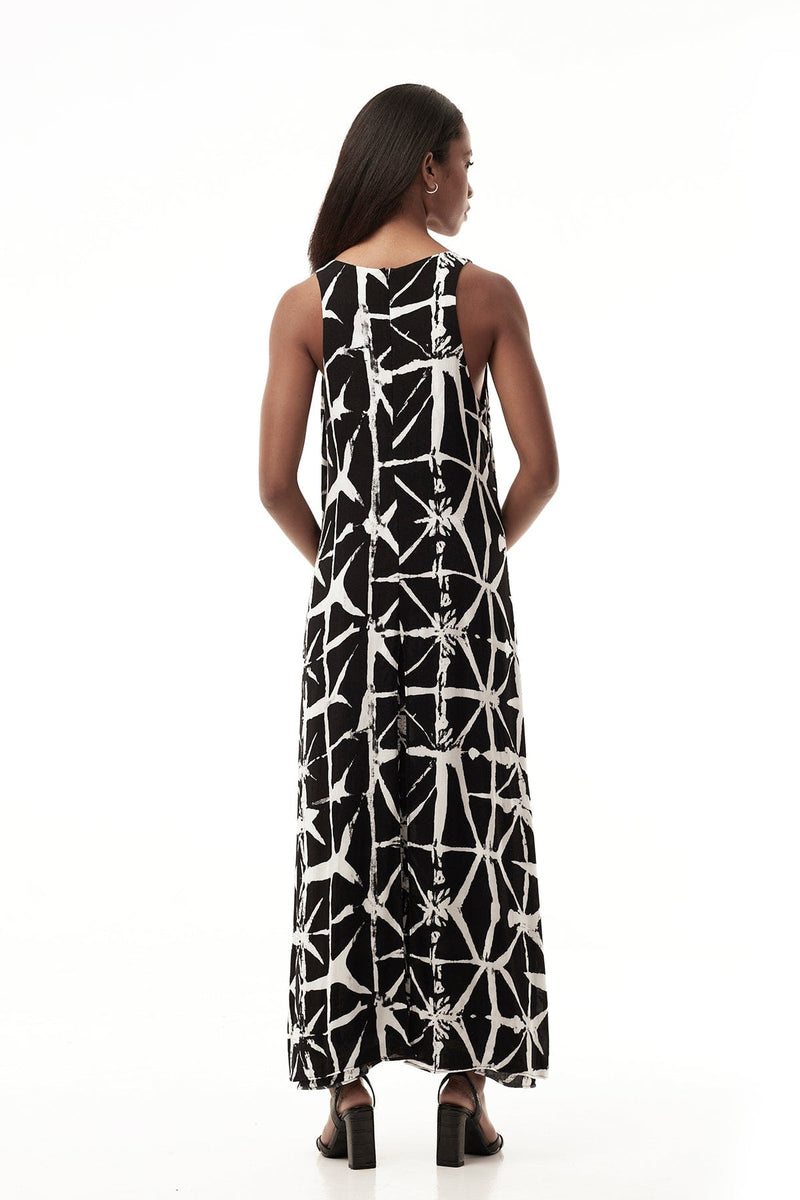 Jonny Cota Studio DRESSES LONG DRESS IN ABSTRACT PRINT