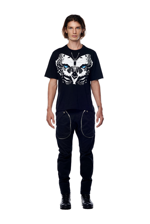 Jonny Cota Studio LEOPARD WINGS PRINT T-SHIRT