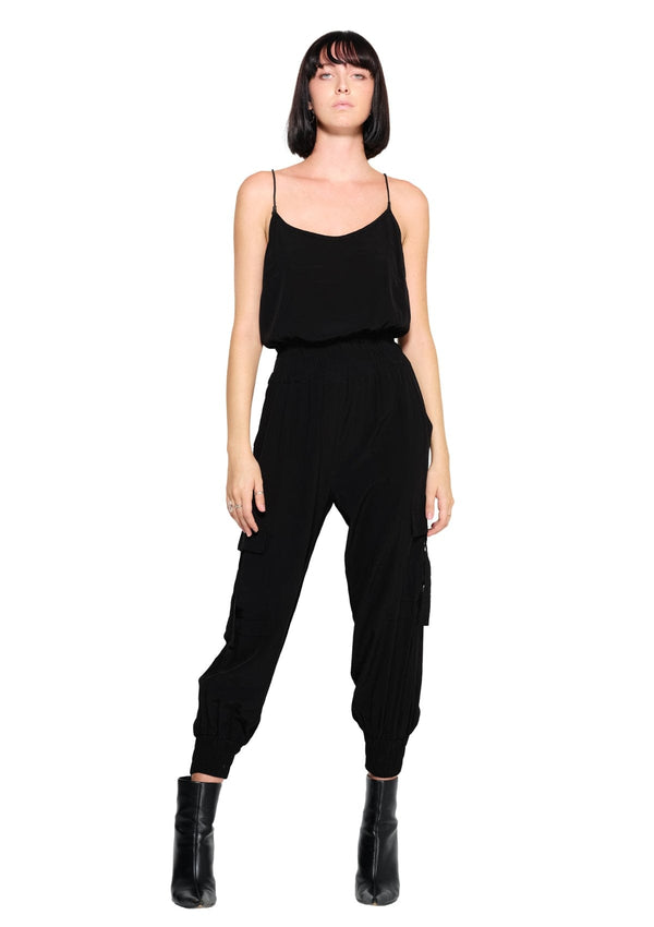 Jonny Cota Studio womens-dresses SILVERLAKE JUMPSUIT IN BLACK