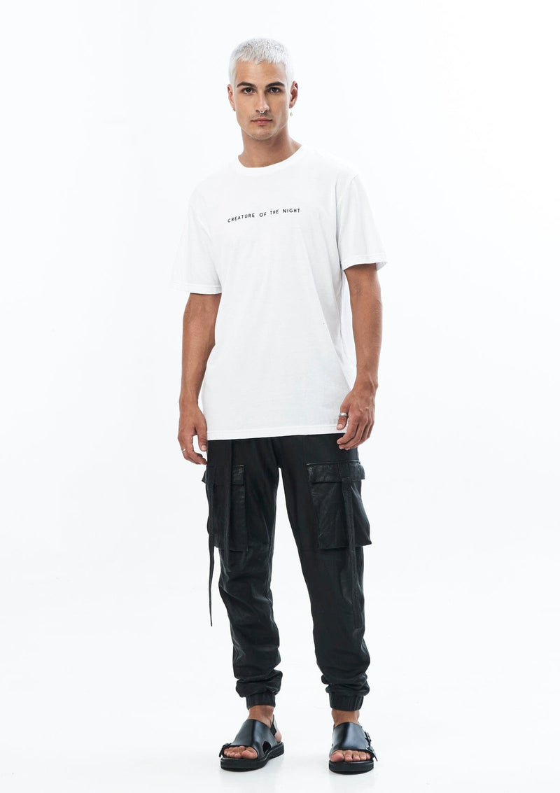JONNY COTA T-Shirt CREATURE T-SHIRT IN WHITE