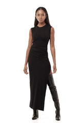JONNY COTA women-dresses JERSEY T-SHIRT DRESS IN BLACK.