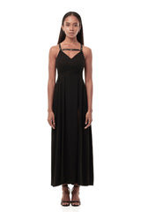 JONNY COTA women-dresses LONG HARNESS DRESS IN BLACK