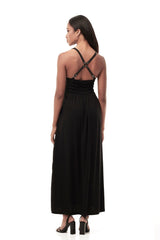 JONNY COTA women-dresses LONG HARNESS DRESS IN BLACK