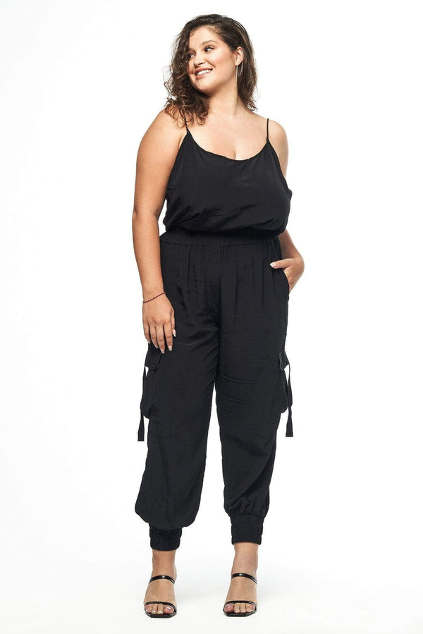JONNY COTA womens-dresses L / BLACK SILVERLAKE JUMPSUIT IN BLACK