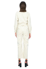 JONNY COTA womens-dresses SAHARA JUMPSUIT IN BEIGE