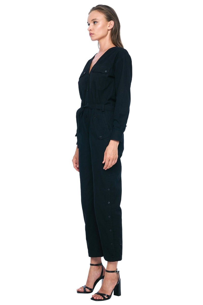 JONNY COTA womens-dresses SAHARA JUMPSUIT IN BLACK