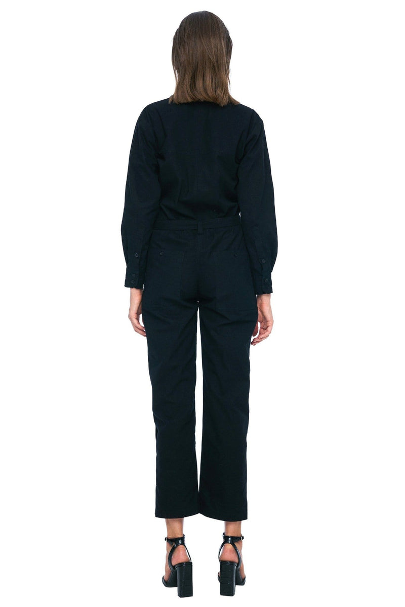 JONNY COTA womens-dresses SAHARA JUMPSUIT IN BLACK