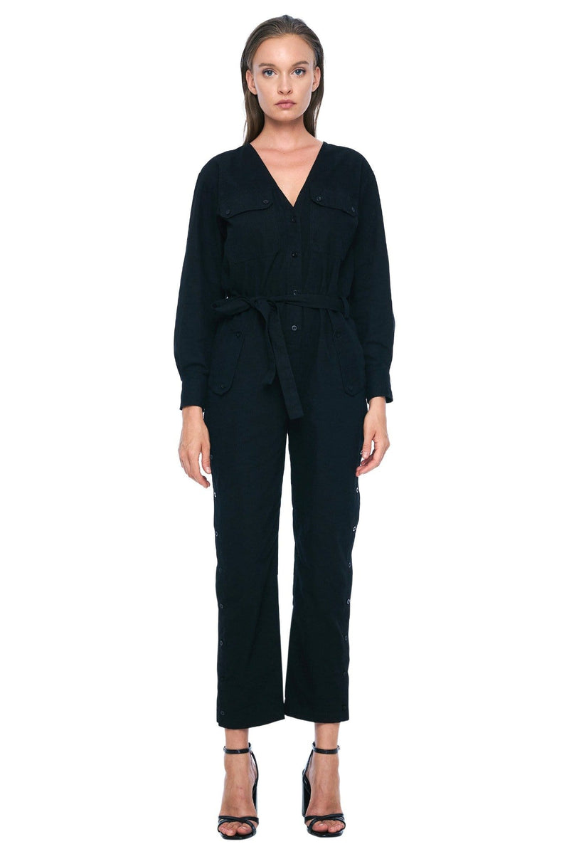 JONNY COTA womens-dresses XS / BLACK SAHARA JUMPSUIT IN BLACK