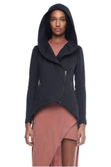 JONNY COTA WOMENS OUTERWEAR XS / BLACK DOVETAIL HOODIE