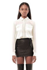 JONNY COTA womens-tops SHEER BLOUSE IN WHITE