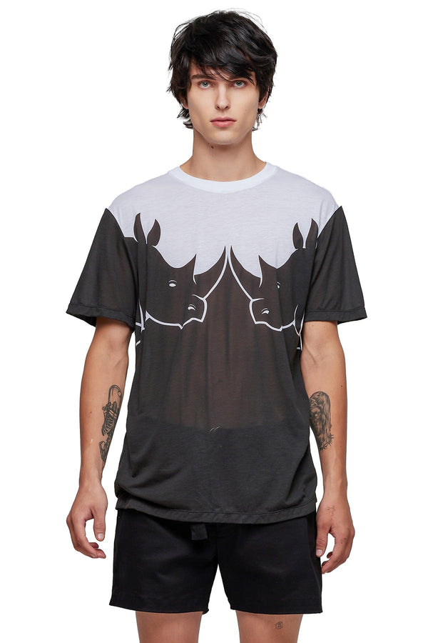 JONNY COTA XS RHINO T-SHIRT IN BLACK