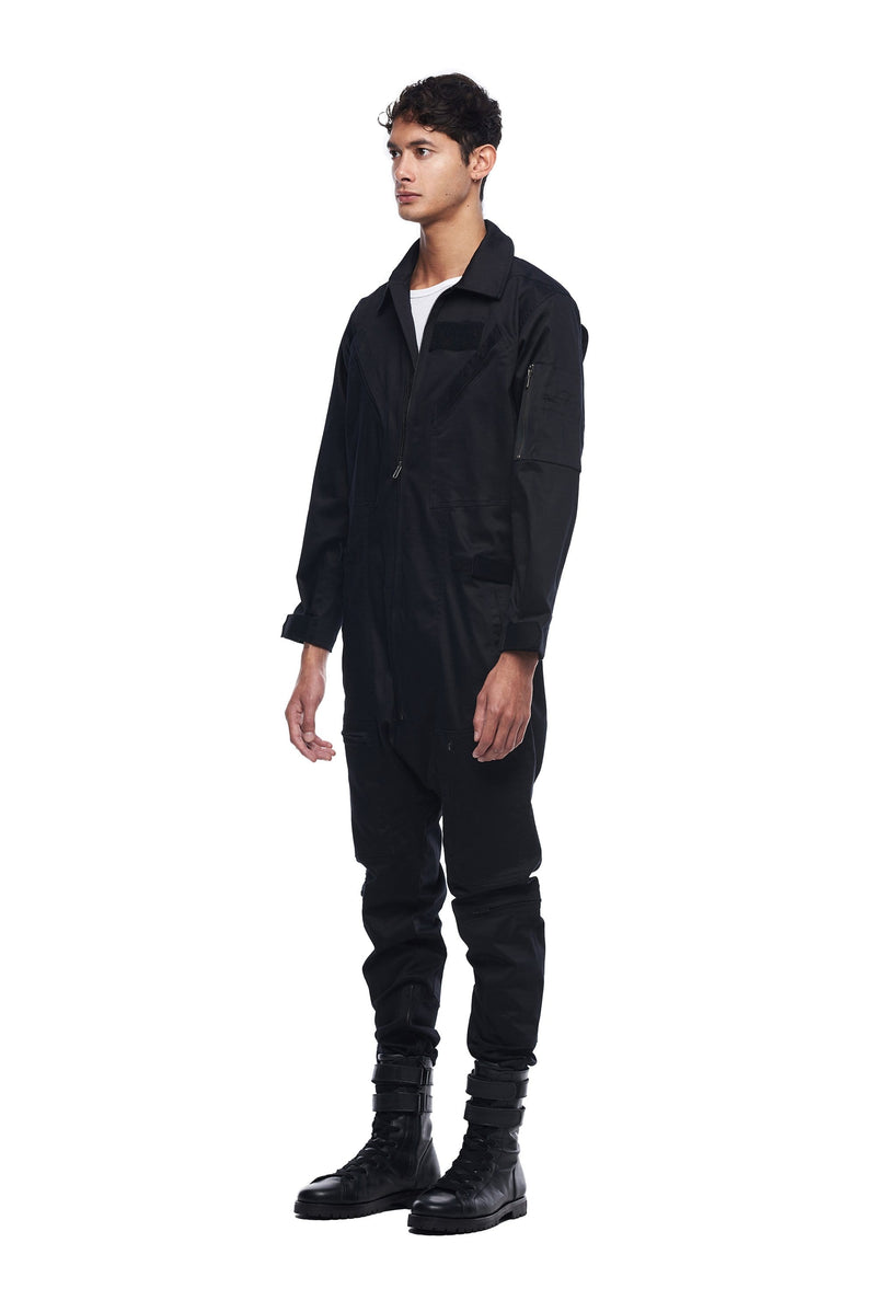 SKINGRAFT mens-bottoms MILITARY JUMPSUIT IN BLACK