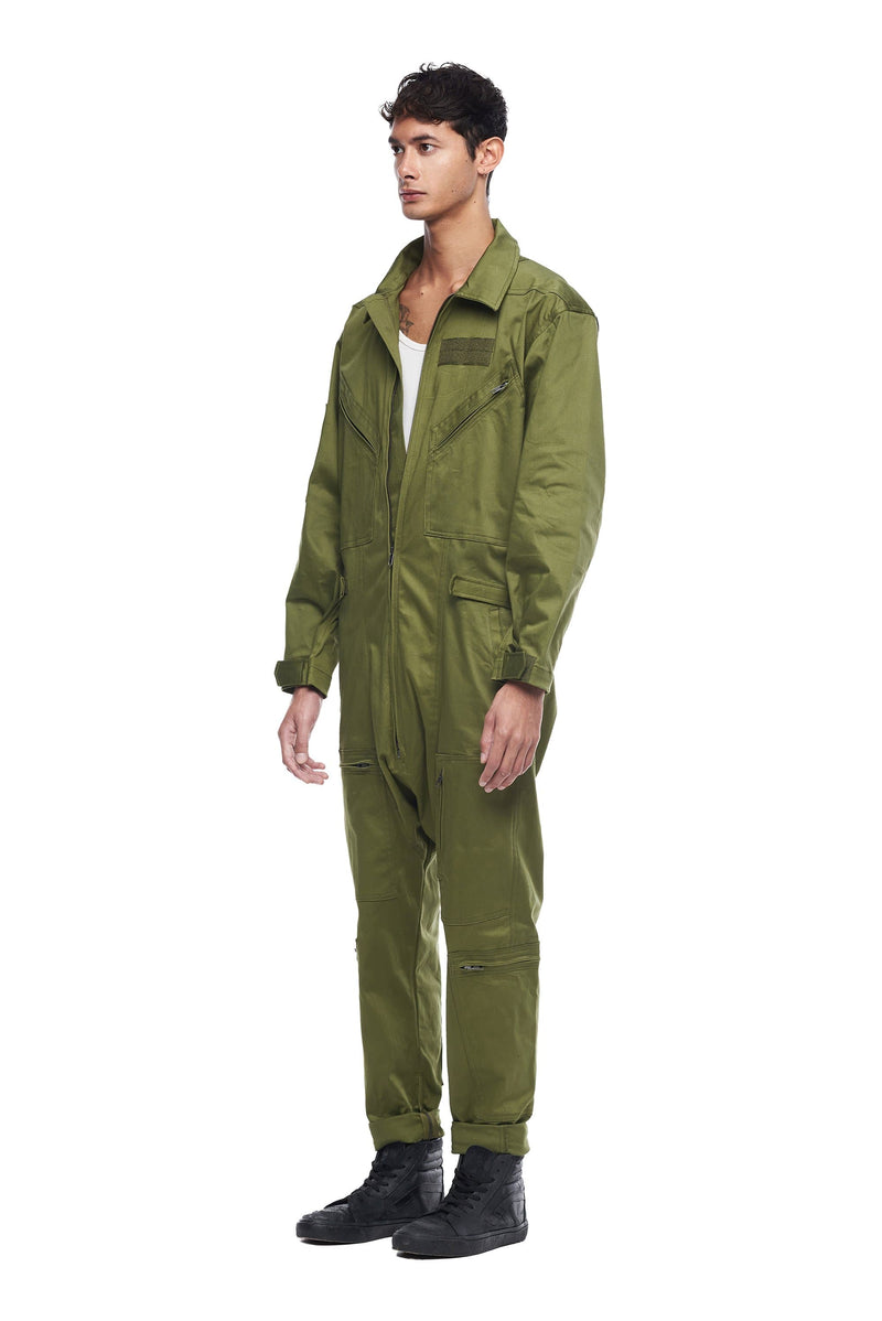 Skingraft Military Jumpsuit in Green - Xs / Green