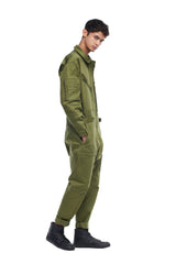 SKINGRAFT mens-bottoms MILITARY JUMPSUIT IN GREEN