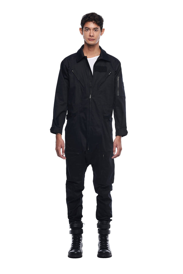 SKINGRAFT mens-bottoms XS / Black MILITARY JUMPSUIT IN BLACK